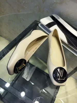 LV Shallow mouth flat shoes Women--019